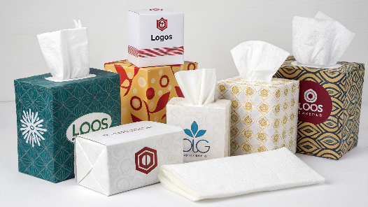 Custom Tissue Packs Display