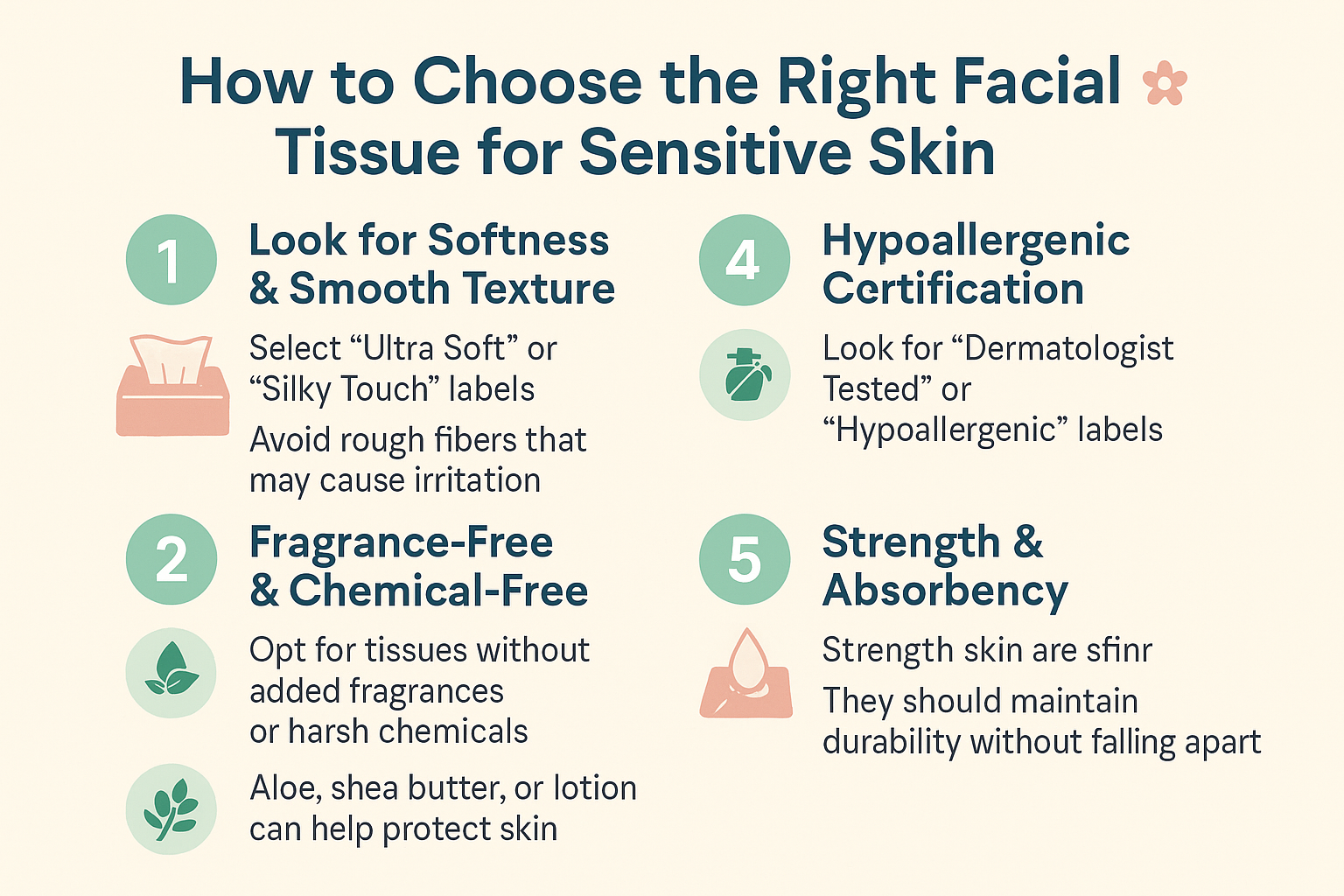Guide to choosing the right facial tissue for sensitive skin