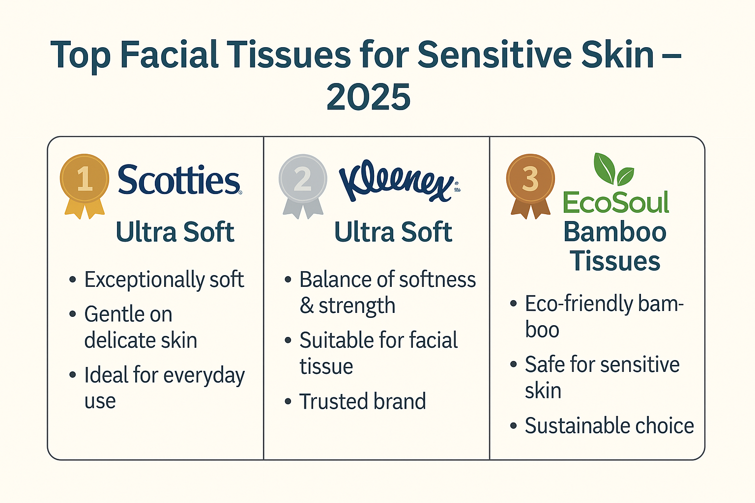 Top facial tissues for sensitive skin in 2025