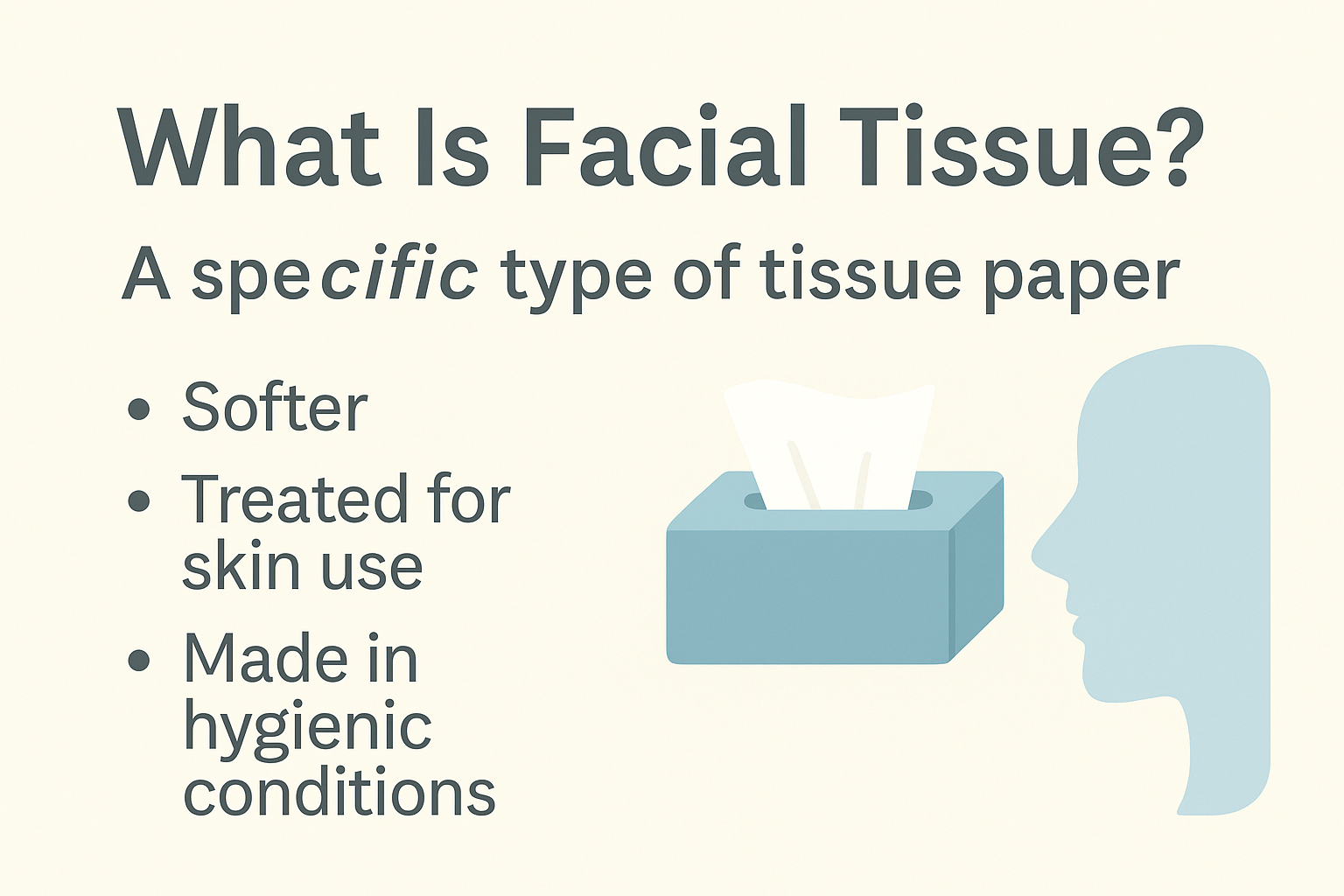 What is facial tissue infographic