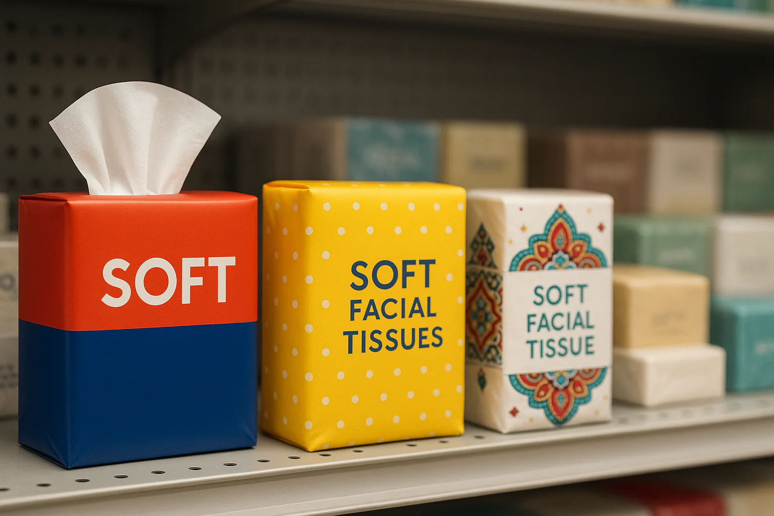 best tissue packaging for supermarket display