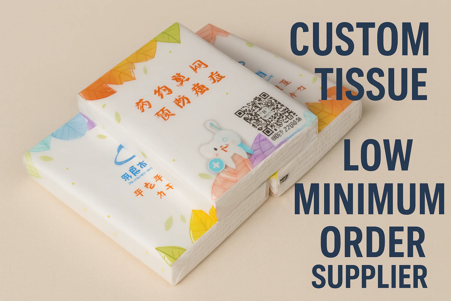 custom tissue low minimum order supplier