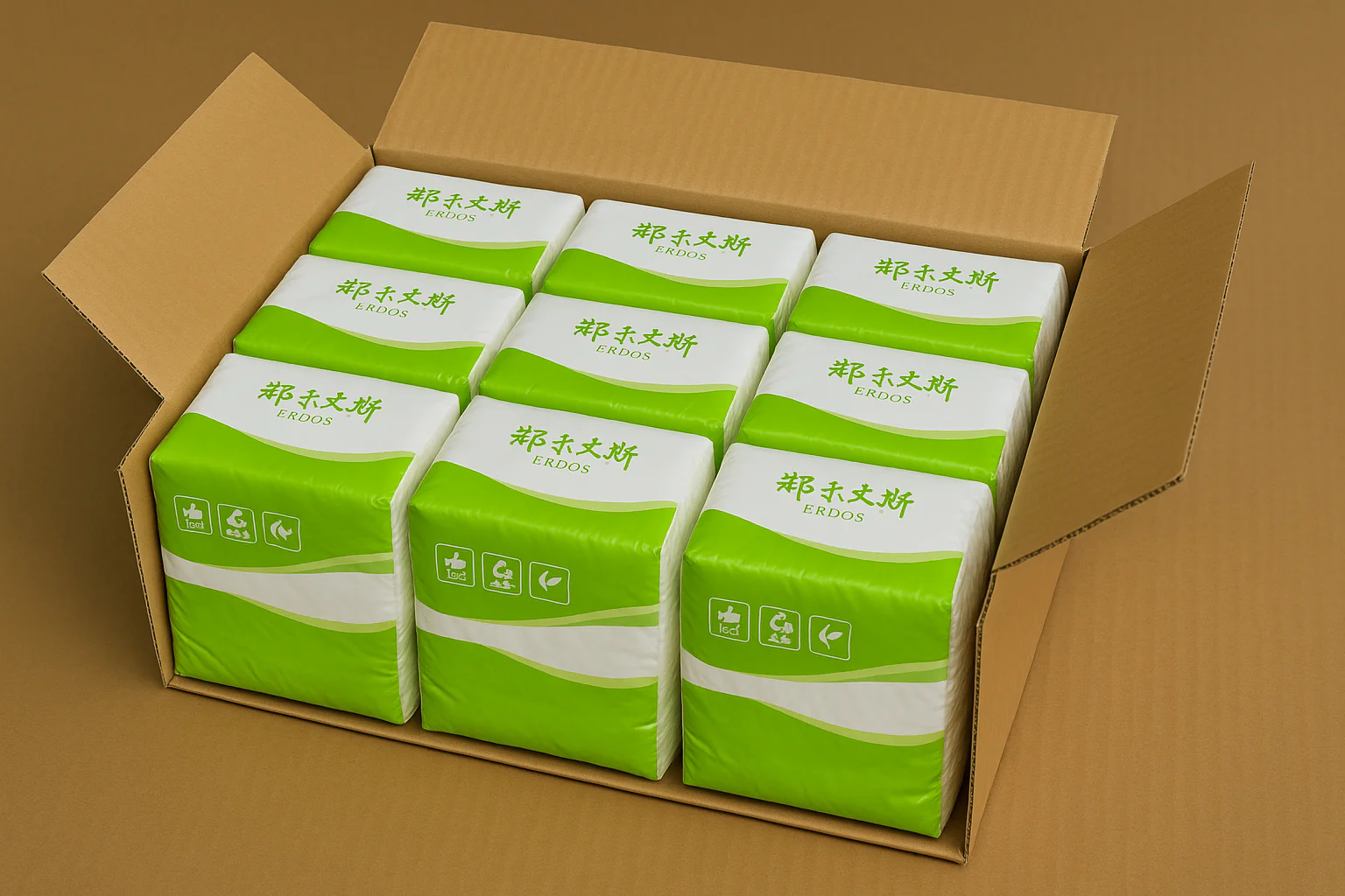 portable soft pack tissue