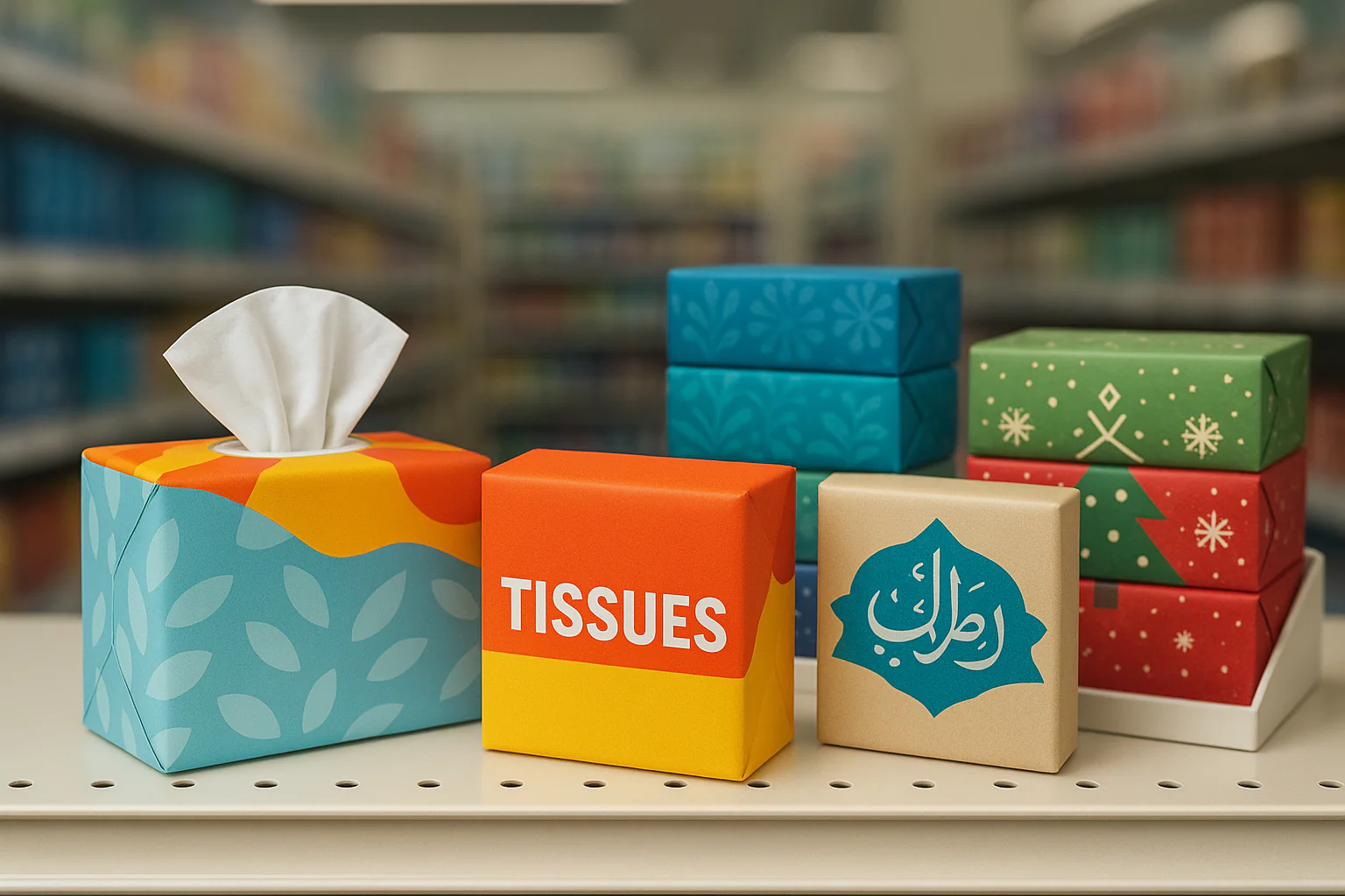 shelf-ready soft pack tissue