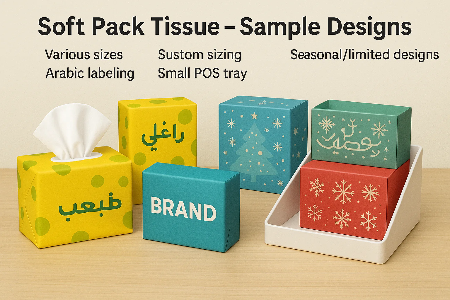 soft pack tissue supplier for retail