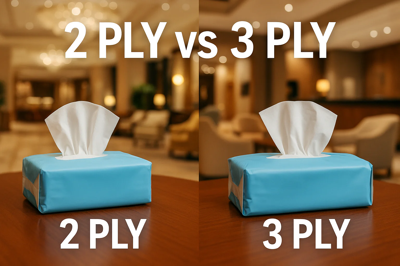 2 vs 3 ply tissues for hotels