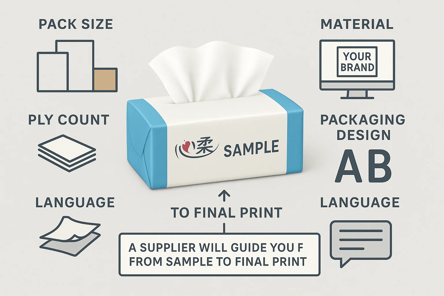 Customization process infographic