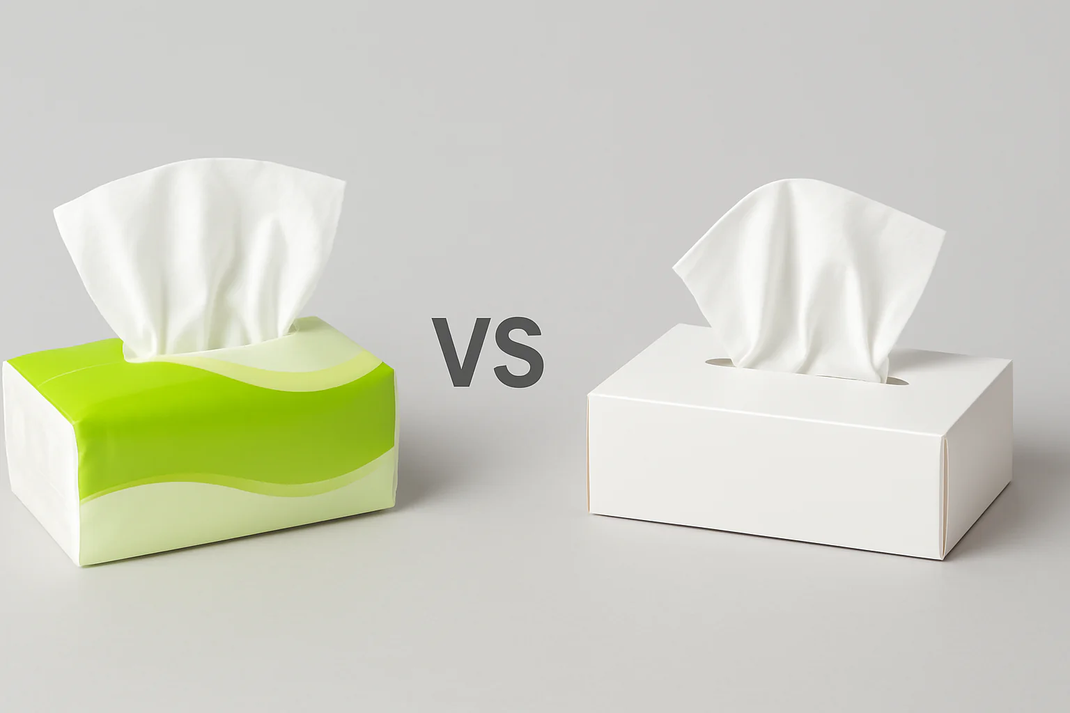 Soft pack vs boxed tissues